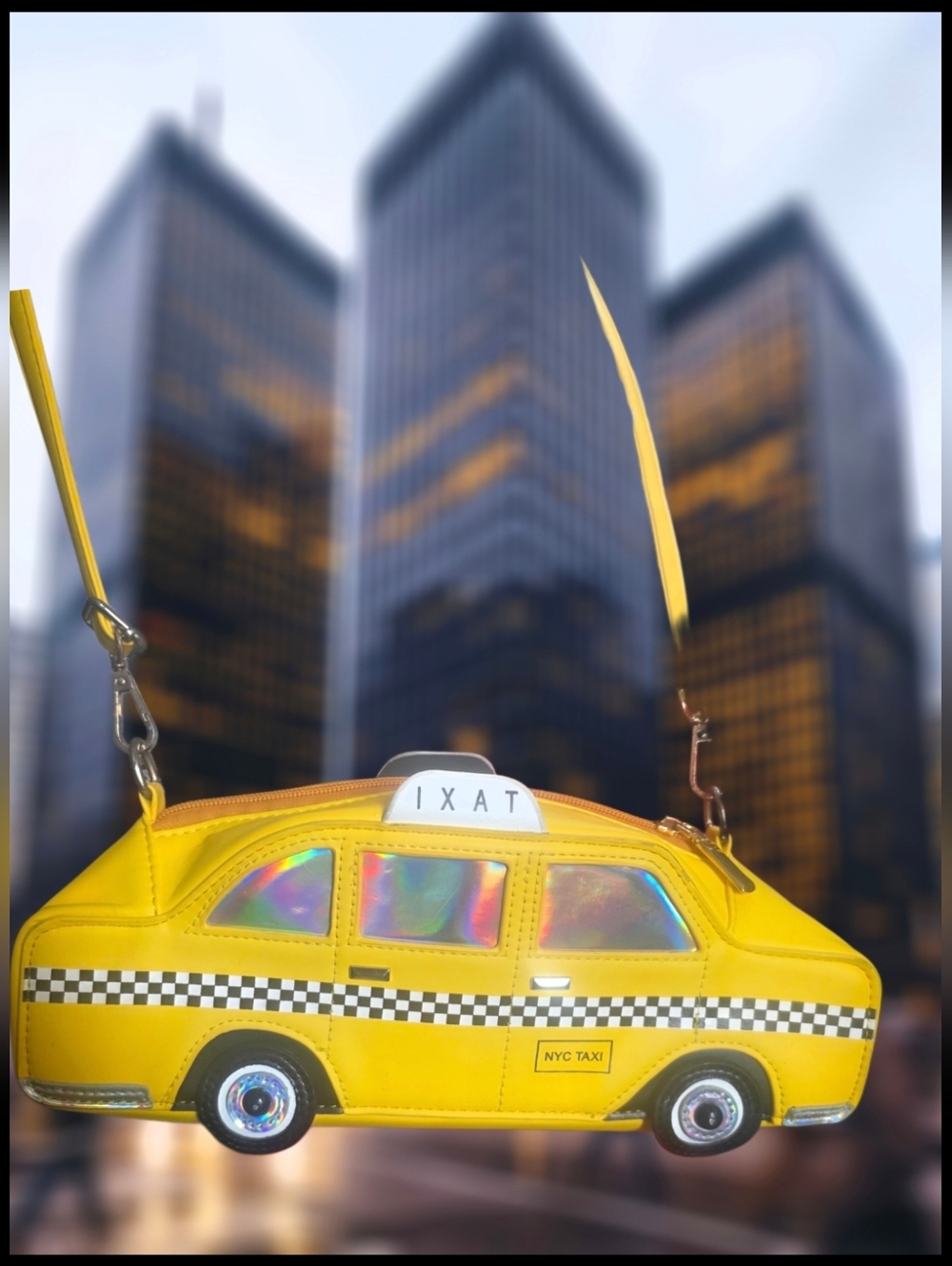 NYC Taxi Novelty Purse | Yellow Y2K Statement Bag | Crossbody